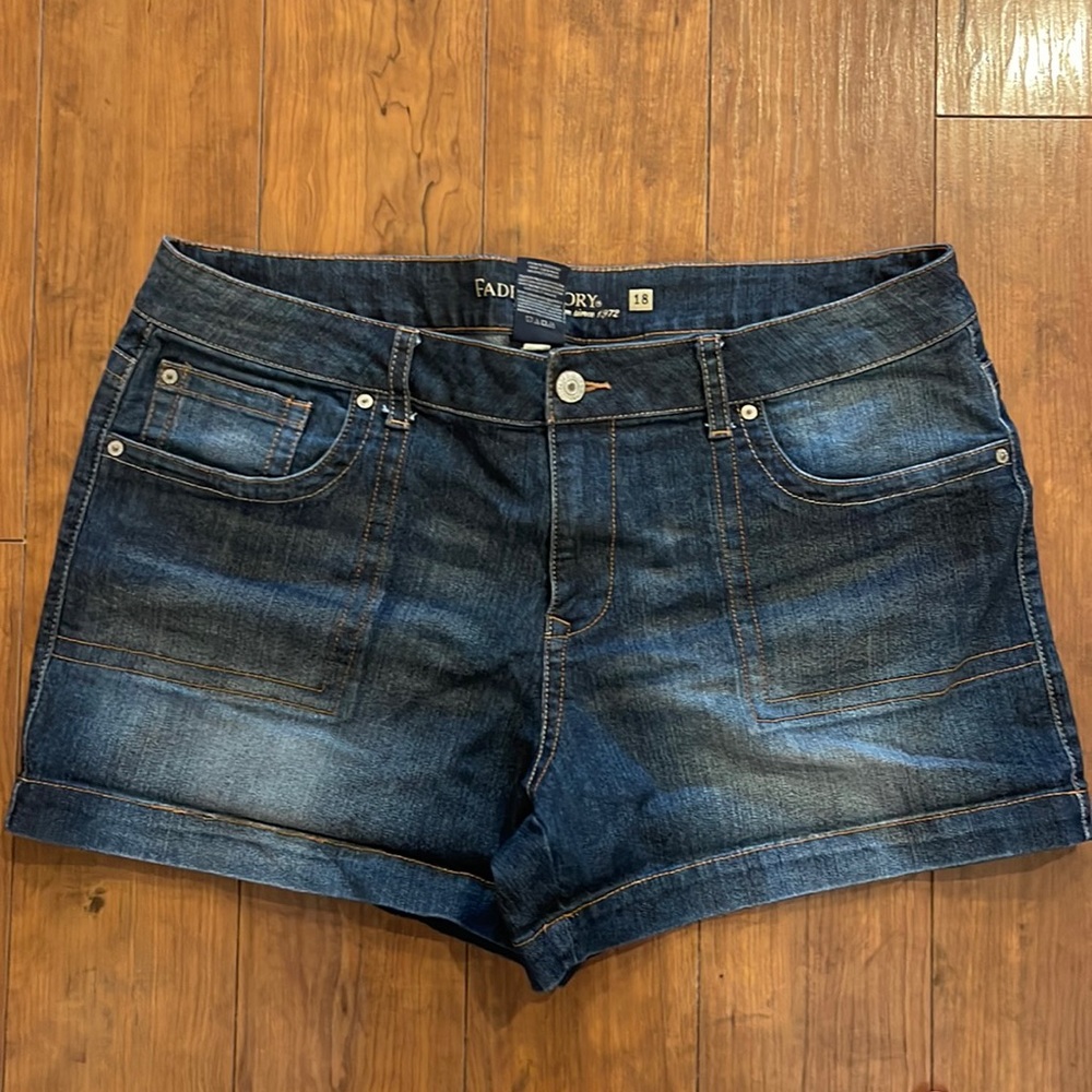 Faded Glory Size 18 Jean Shorts